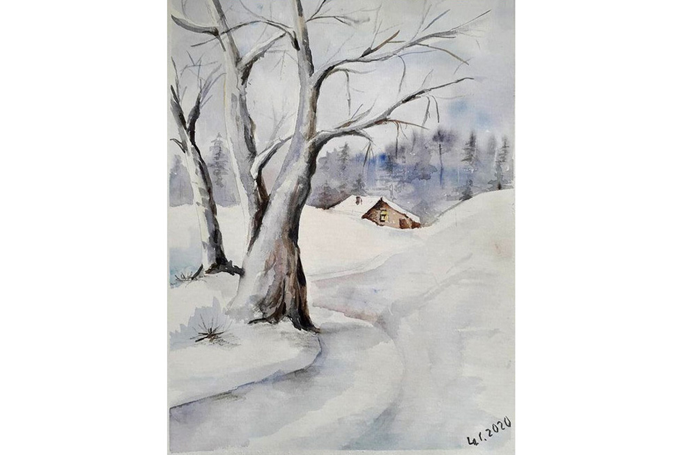 Sveta Zaretsky. Watercolor for home decor.